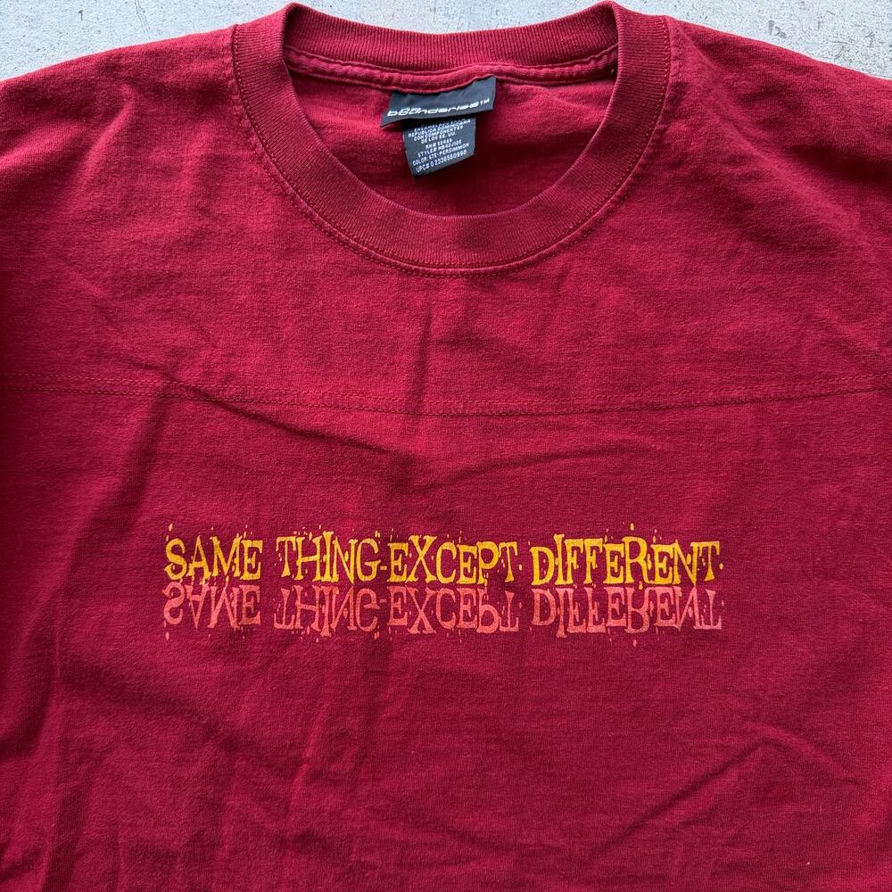 Y2K No Boundaries “Same Thing Except Different” Red Long Sleeve XL